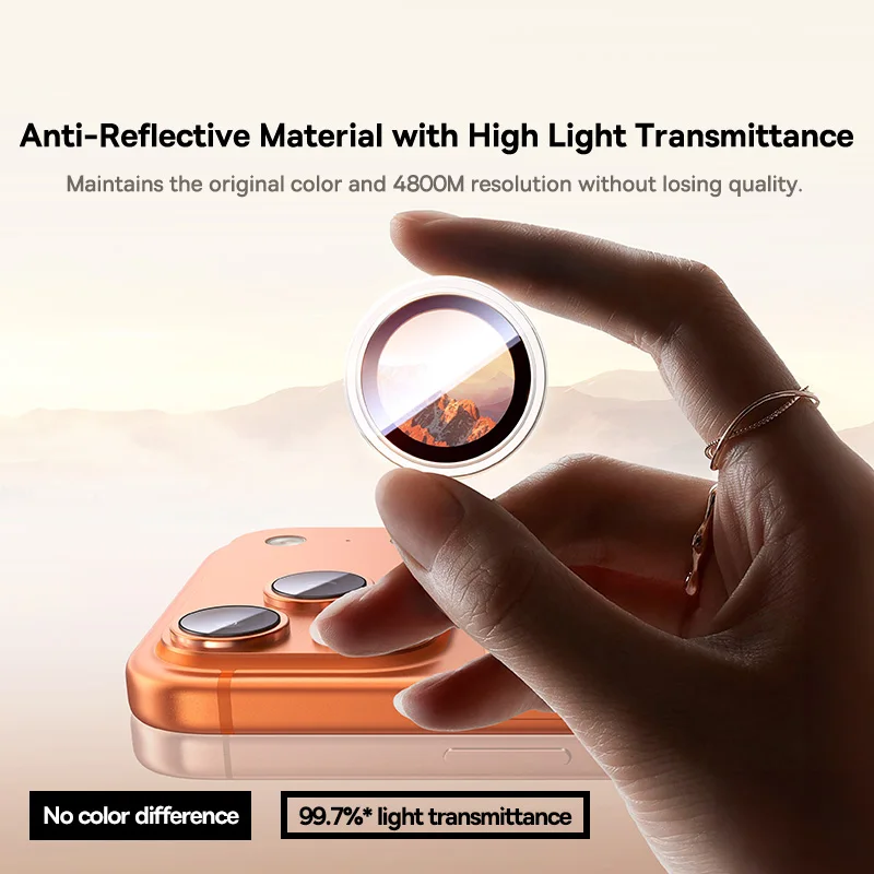 Protectores de pantalla de lente Baseus para iPhone 17 Pro Max 17 Air 17 Pro pantalla transparente antirreflejos película de lente de vidrio templado Corning - imagen 3