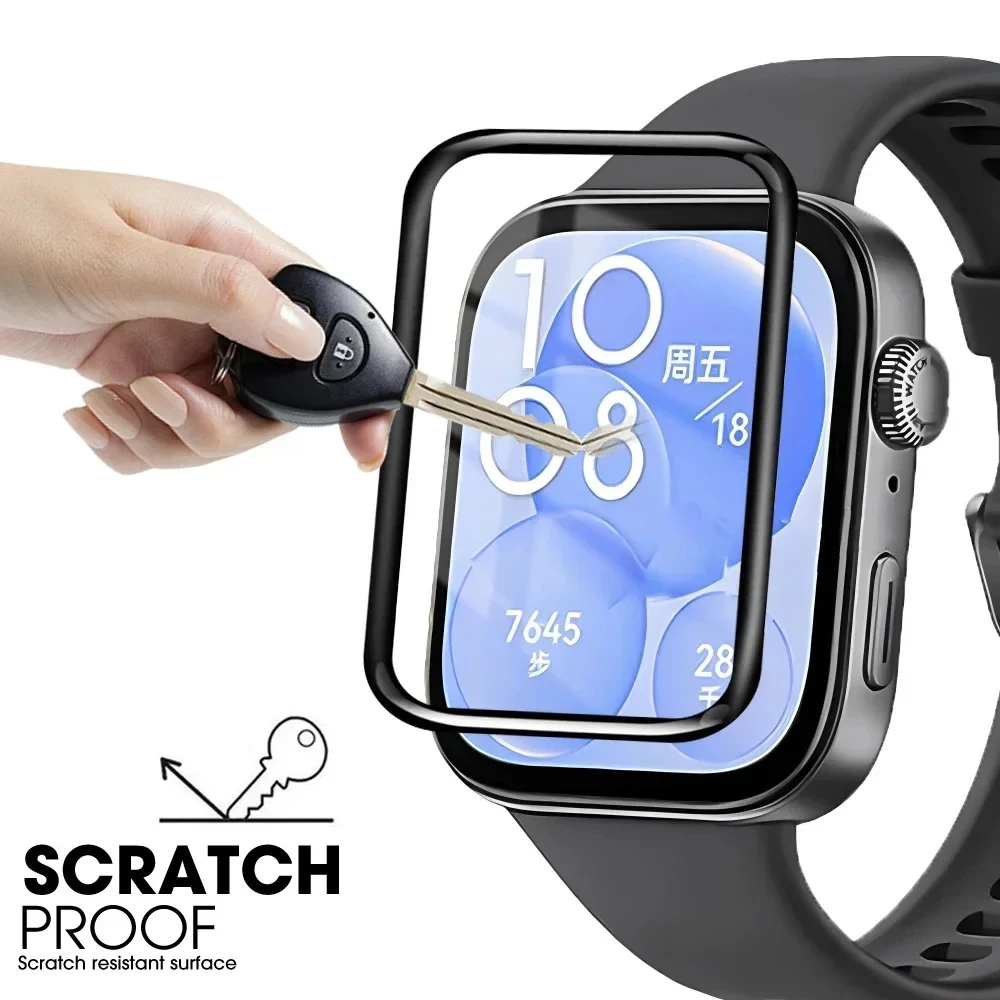 Película 3D 2 uds PMMA para Huawei Watch FIT 3 película protectora de pantalla para Huawei Fit 3 Fit3 Smart Watch (no vidrio) - imagen 5