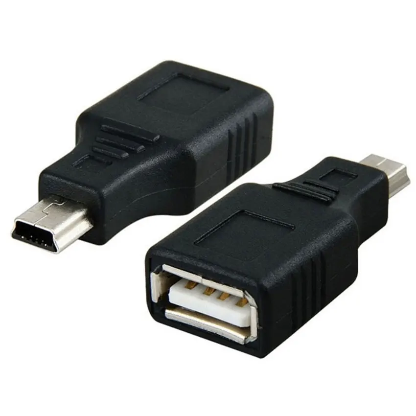 1/5/10 Uds prueba antes de enviar USB A hembra a Mini USB B macho Cable adaptador OTG Cable de datos para Audio de coche tableta para MP3 MP4 - imagen 5