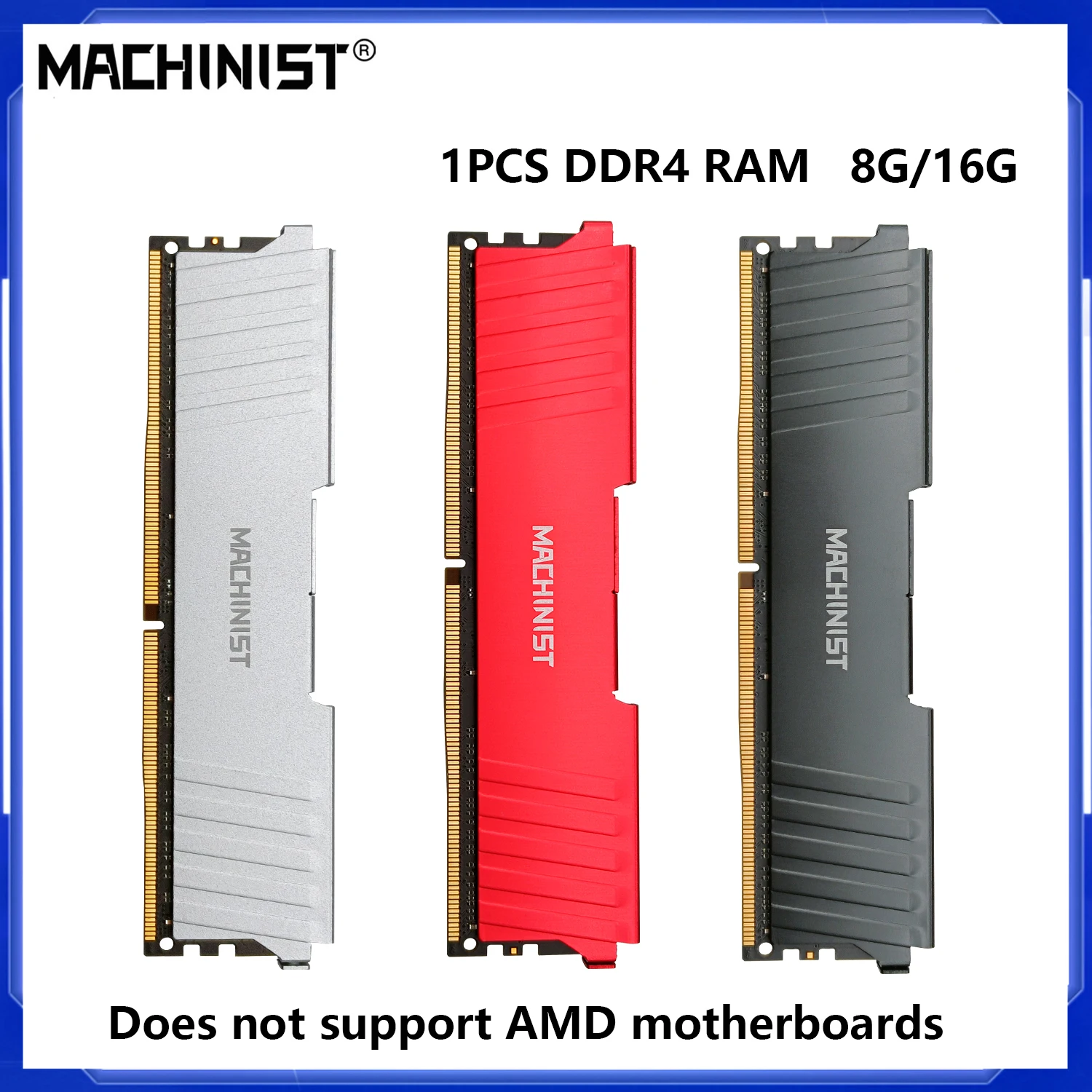 MACHINIST DDR4 Ram 8GB 16GB 2133MHz 2666MHz 3200MHz Memoria DRAM DIMM 288pin Ram 8GB 16GB Memoria de escritorio