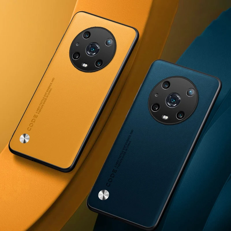 Funda de cuero PU de lujo para Honor Magic 4 Pro 4Pro 5G, funda trasera de silicona a prueba de golpes, funda de teléfono de protección para Honor Magic4 Pro - imagen 3
