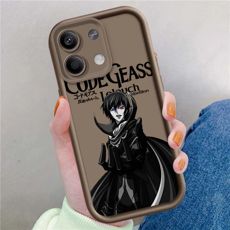 Funda de rebelsión de código de Anime GEASS para Redmi Note 14 13 12 11 12R 12R 11T Pro Speed Plus 5G, funda de teléfono con escalera ocular - imagen 2