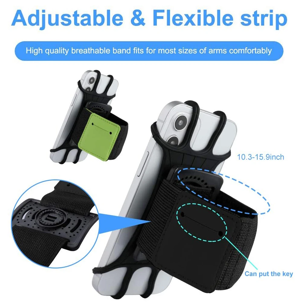Brazalete deportivo Universal para correr, bicicleta, ciclismo, gimnasio, bolsa para brazo, pulsera, soporte para teléfono móvil, funda para Xiaomi iPhone Samsung - imagen 3