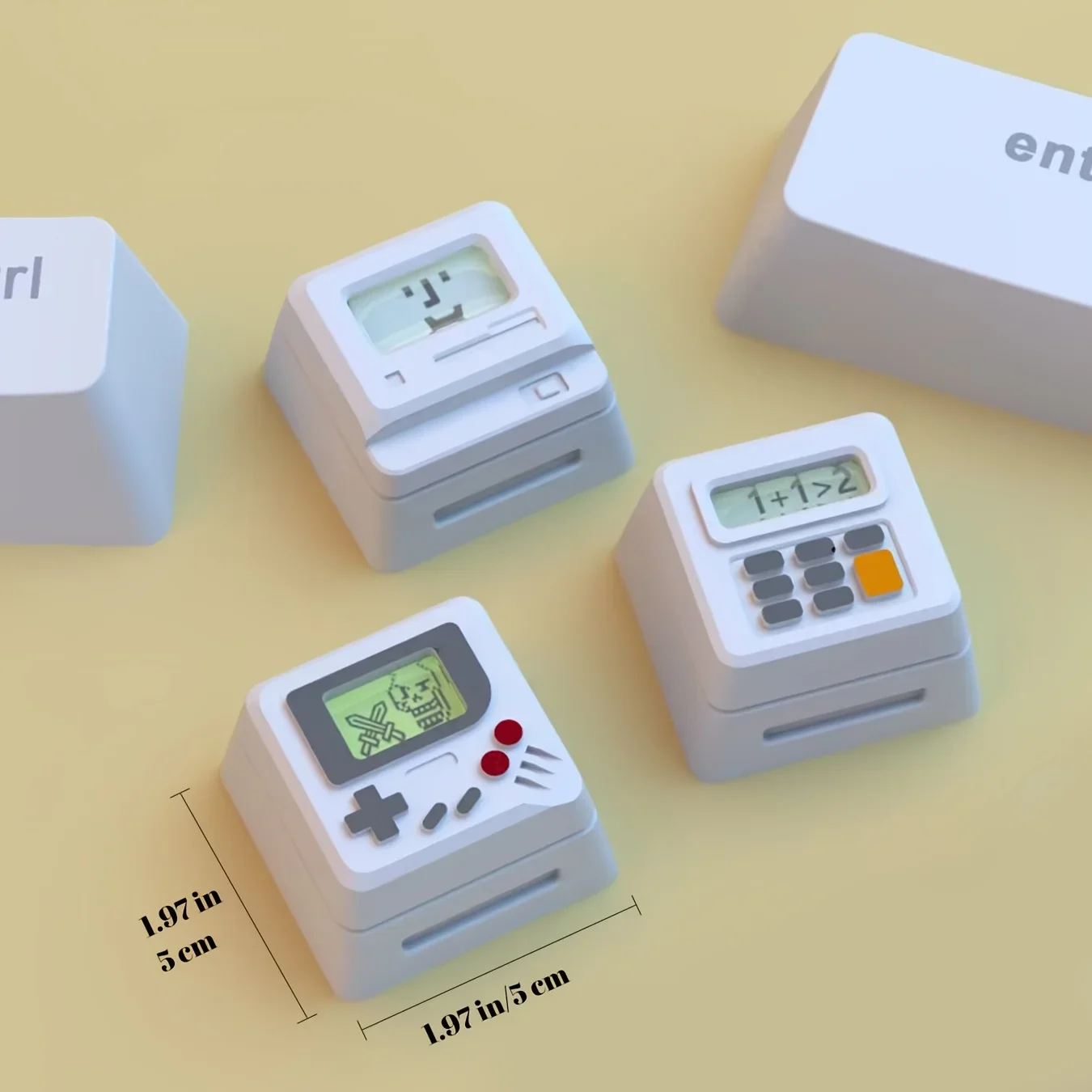 Teclado mecánico 3 en 1, teclas Retro K04 únicas, clásicas, translúcidas, personalizables, Esc, teclas retroiluminadas DIY para Pc - imagen 2