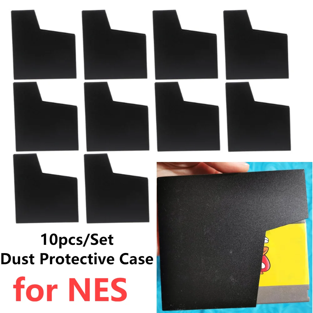 10 unids/set funda protectora antipolvo para protectores de funda de cartucho de juego NES