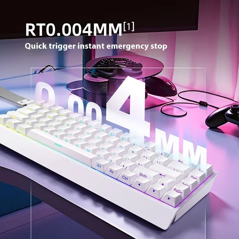 Nuevo IROK Mercury68 PRO MAX RT0.001mm 8K tasa de retorno 0.125ms retardo teclado mecánico magnético para juegos teclado para juegos RGB con cable - imagen 3