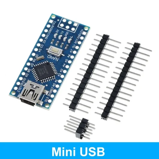 Controlador ATMEGA328P Mini/Tipo C/Micro USB Nano V3.0 Nano con programa compatible versión 2014 para controlador USB arduino CH340 - imagen 4