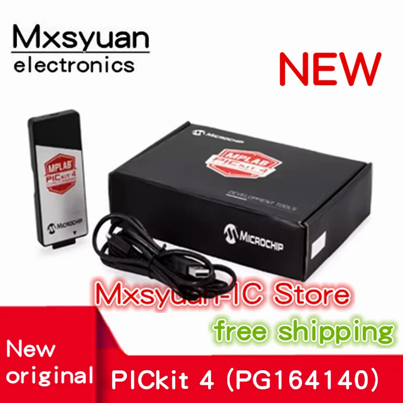 1 unids/lote MPLAB PICkit 4 (PG 164140 ) Quemador emulador original PICkit3 versión mejorada