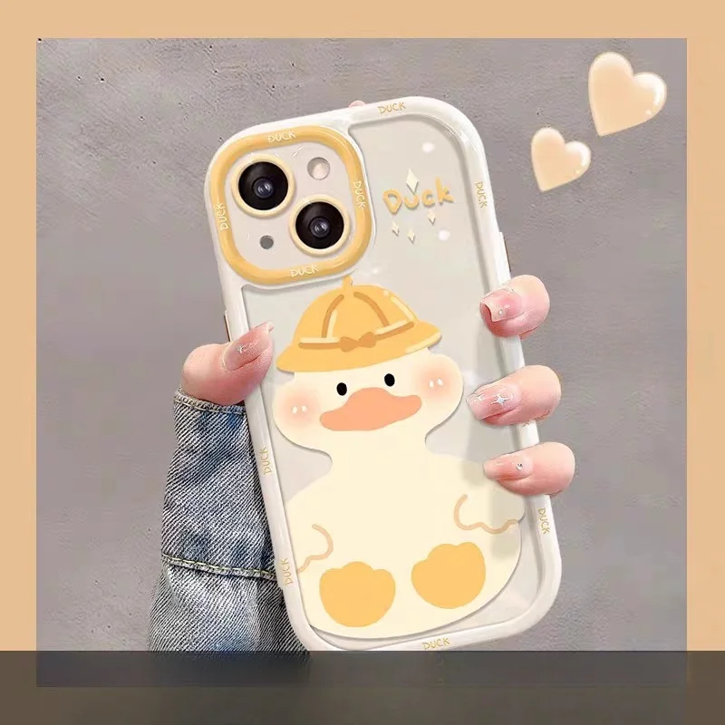 Funda de teléfono Cut Cat Duck Aninal para Samsung Galaxy S25 S24 S23 S22 S21 Ultra Plus S20 FE A16 A55 A36 A26 A15 A34 A54 A53 5G - imagen 2