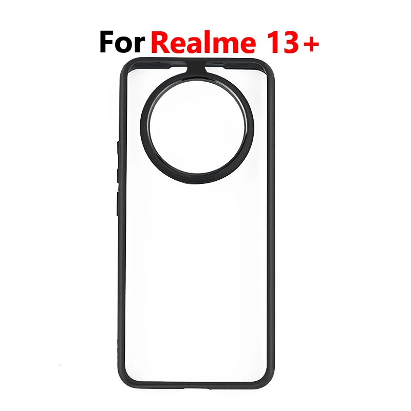 Funda transparente de TPU a prueba de golpes para Realme 13 Plus, cubierta de 6,7 pulgadas para parte trasera de PC, parachoques para Realme 13 + 13 Plus - imagen 2