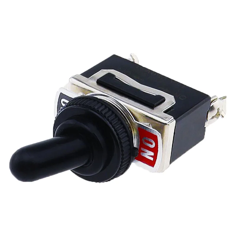 Interruptor basculante SPST de 5 piezas de potencia, 2 pines, pesado, 15A, 250V, encendido/apagado, con tapa de arranque impermeable, E-TEN1021 - imagen 5