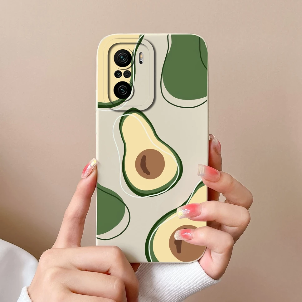 Funda de teléfono para Xiaomi Poco F3 F3GT F4, silicona líquida suave pintada, anticaída, alta calidad, a prueba de golpes, Funda protectora trasera - imagen 2