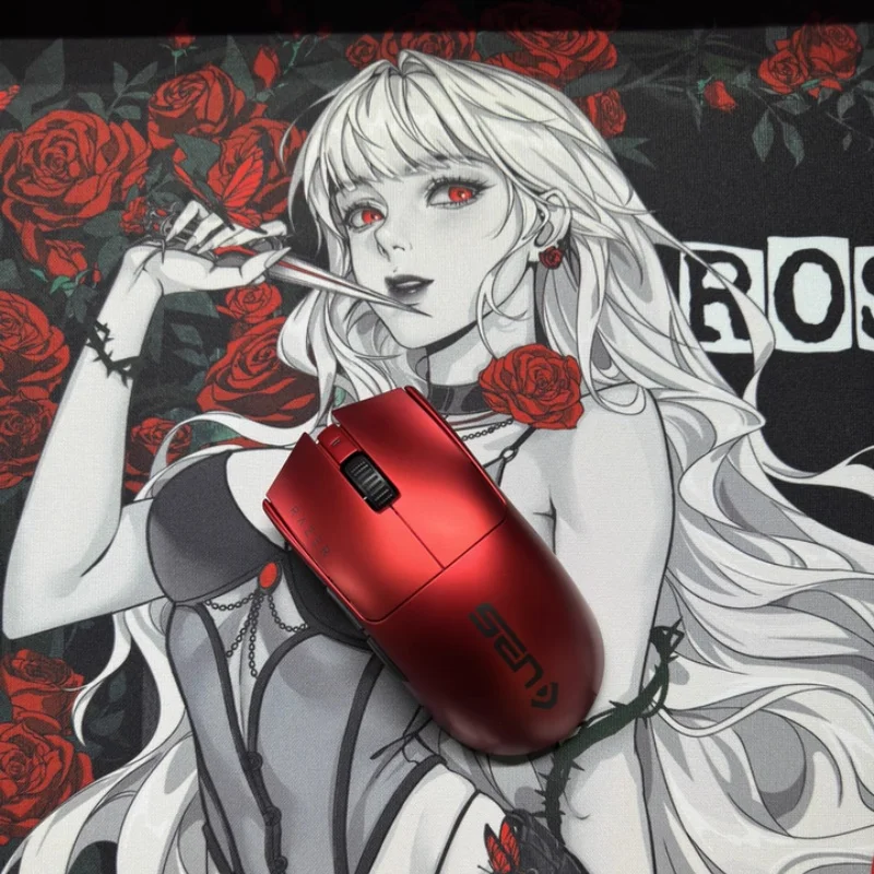 SoulRose Rosette Alfombrilla de ratón para juegos Tema de personaje de anime 490 * 420 Adhesivo inferior de poliuretano Control equilibrado de superficie fina - imagen 2