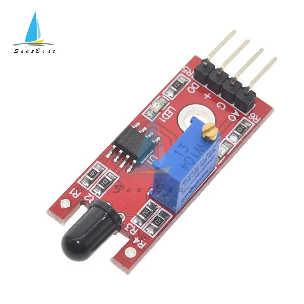 Módulo Detector de temperatura para Arduino, Sensor IR de llama de 4 pines, KY-026 - imagen 3