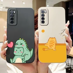 Huawei Nova 7 5G – Funda TPU Antigolpes de Dinosaurio