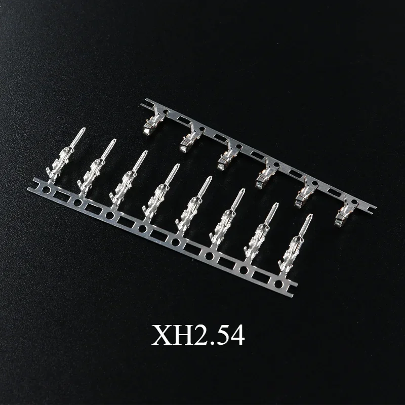 100 unids/lote JST XH2.54 conectores de clavija de Terminal macho XH carcasa de Cable pines de engarzado macho hembra