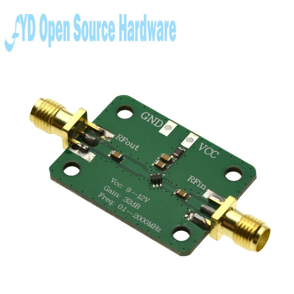 Amplificador de banda ancha RF de bajo ruido, potencia media LNA (Ganancia de 0,1-2000MHz 30dB) - imagen 4