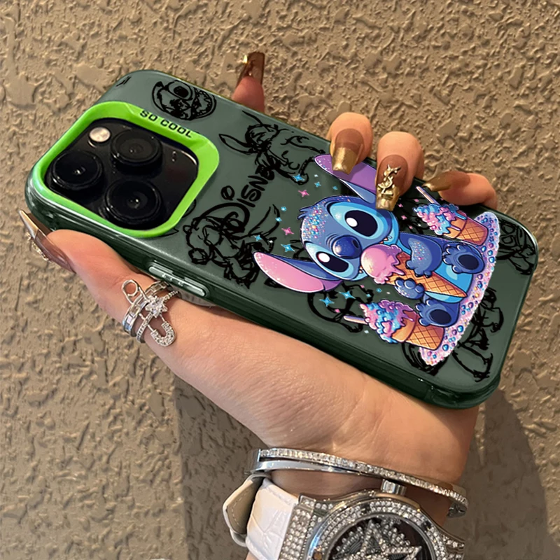 Funda mate encantadora de Stitch de Disney para Xiaomi POCO X6 X5 X3 NFC F3 F4 GT F5 F6 M6 Pro 4G M5S C65 Mi 13T 12T 14 13 12 11 Lite 5G NE - imagen 3