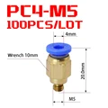 100PCS PC4-M5