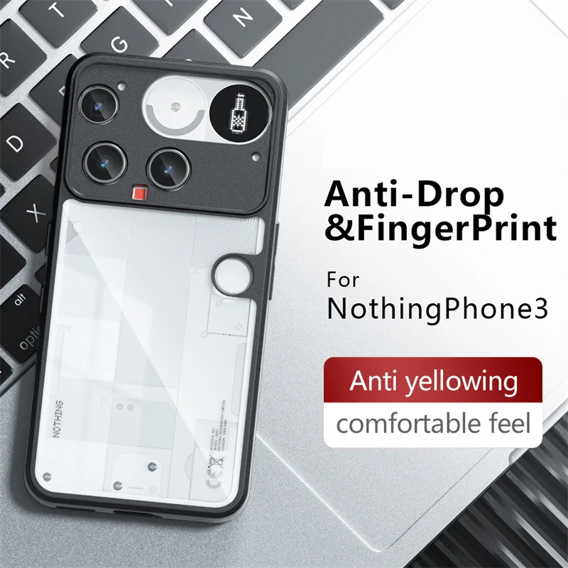 Funda de teléfono con sensación de piel mate para nada de teléfono (3), Funda para nada de teléfono 3, antioxidante, чехол, Funda trasera para nada Phone3 - imagen 5