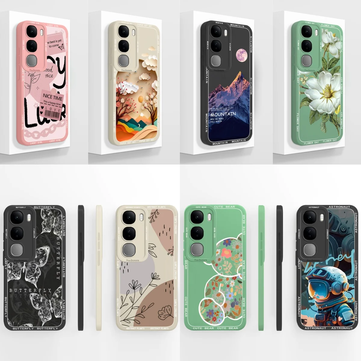 Para Vivo V40 Lite V40SE Y200 Y300 Funda trasera de moda para Vivo V 40 Lite 4G 5G V40 SE Funda carcasa de teléfono de silicona líquida suave