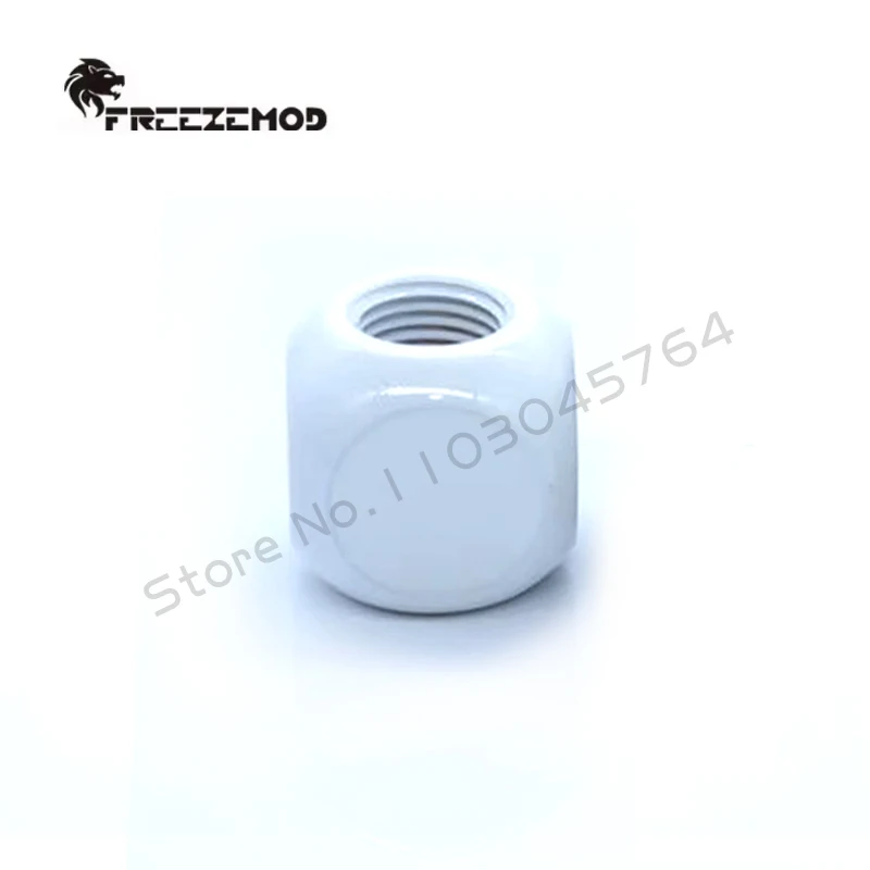 FREEZEMOD cubo de refrigeración por agua Tee-3 divisor en forma de T G1/4''X3 vías rosca interna, negro blanco plata HDTD-3STB - imagen 4