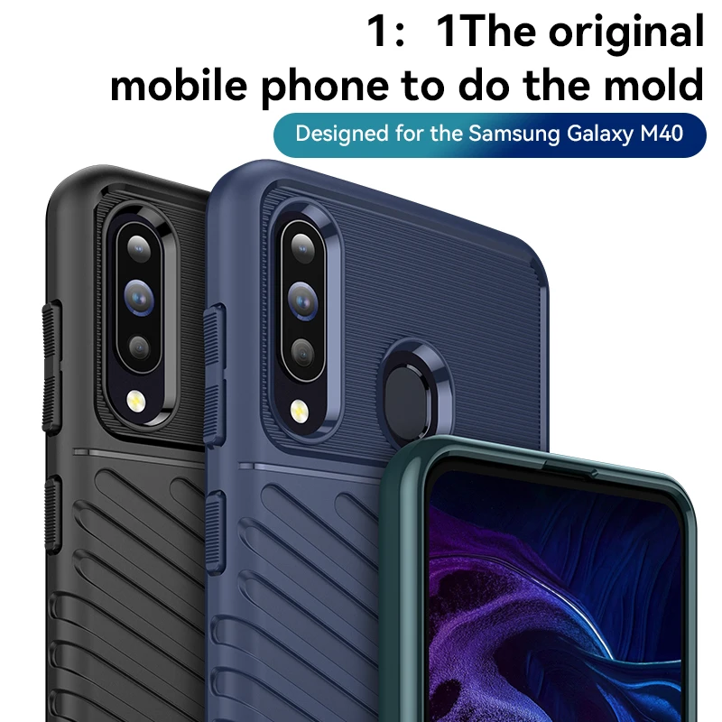 Funda de lujo de silicona a prueba de golpes para Samsung Galaxy A10/M10/A20/A30/M10S/Wide4/A40/A30S/A50/A50S/A60/M40 - imagen 3