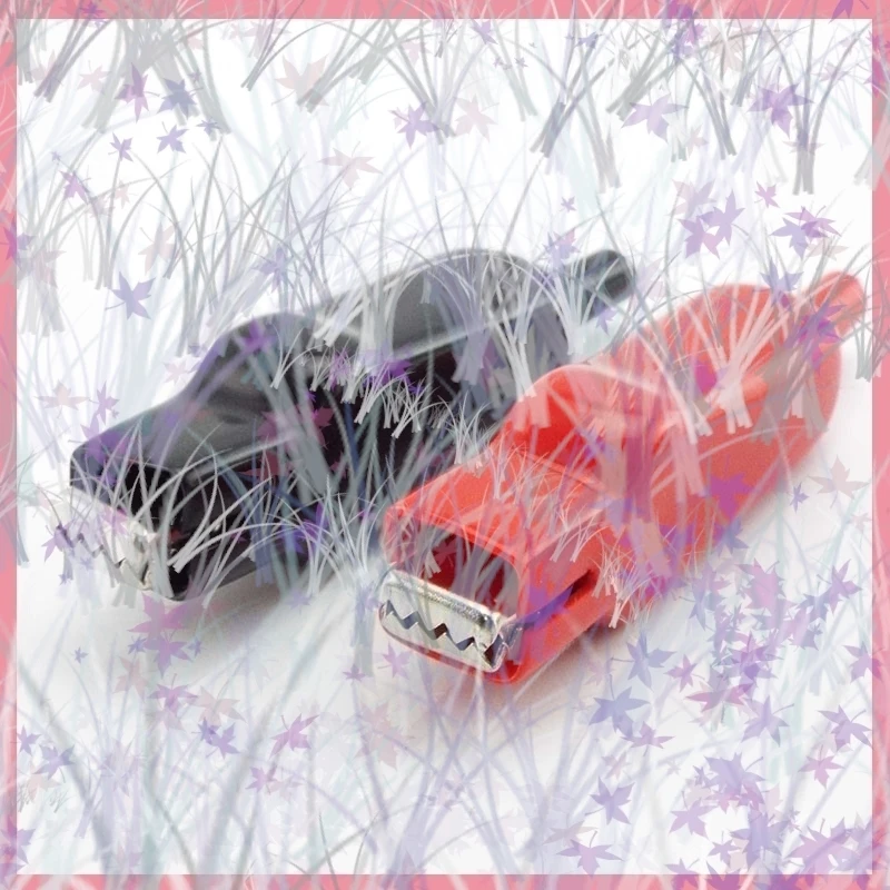 1/2/5set 20A pinzas de cocodrilo enfundadas cables de prueba eléctricos Cable de cocodrilo de doble punta Cable de puente de cucaracha B6 - imagen 2