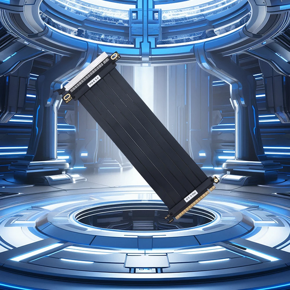 Cable elevador PCI-E 3,0 PCIe 3,0 x16, puerto de extensión de tarjeta extensora Flexible de alta velocidad, adaptador de 180 grados, Cable de extensión GPU - imagen 3