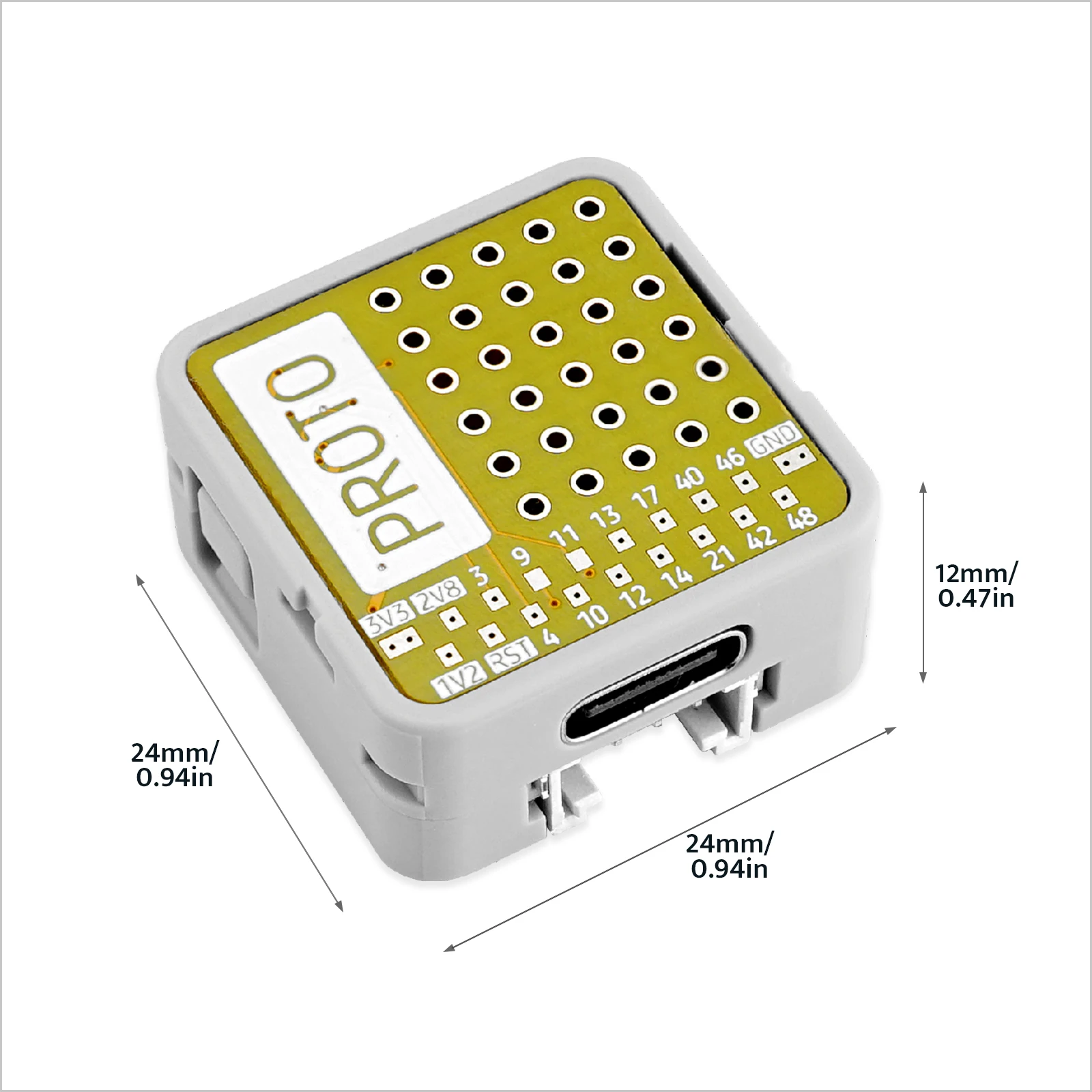 M5Stack-Kit oficial ATOMS3R Proto, sin pantalla, 8MB, PSRAM - imagen 4