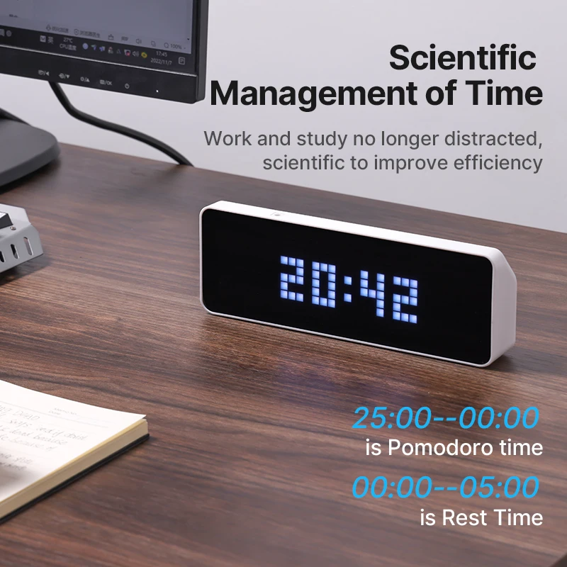 Ulanzi TC001 Reloj de píxeles inteligente con mensajes para YouTube - imagen 2