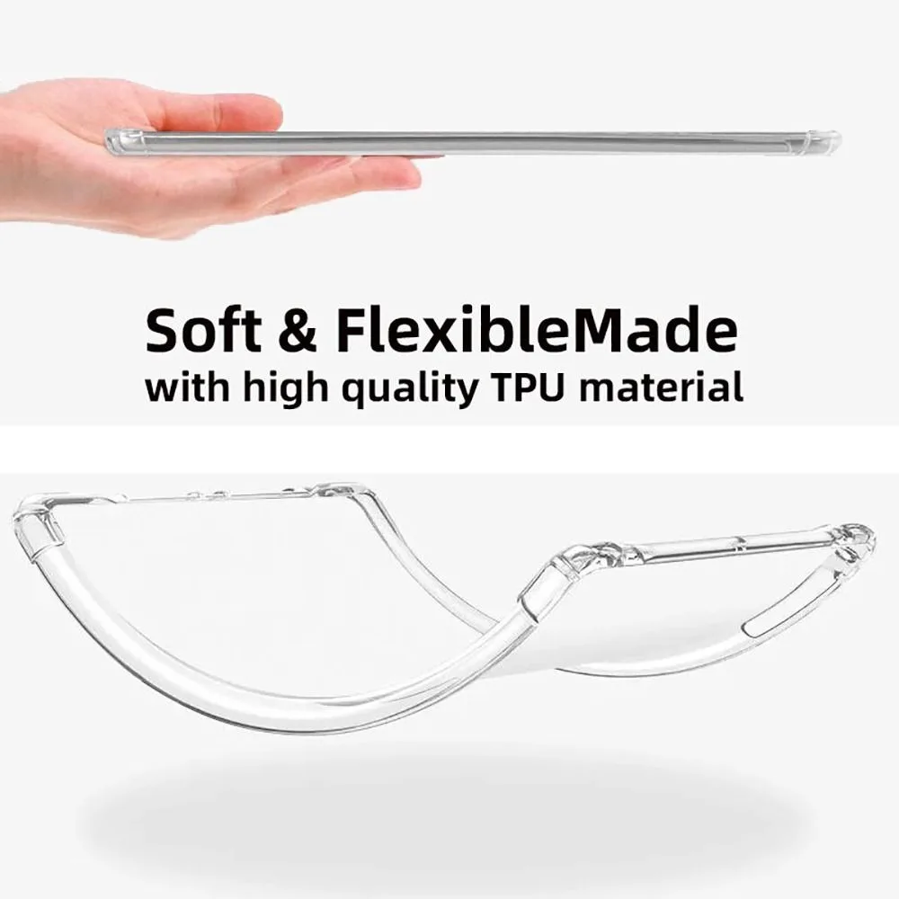 Funda para tableta con borde de Airbag, funda trasera transparente de TPU antiarañazos a prueba de golpes para Honor Pad 9 X8A GT Pro/MagicPad2 2024 - imagen 2