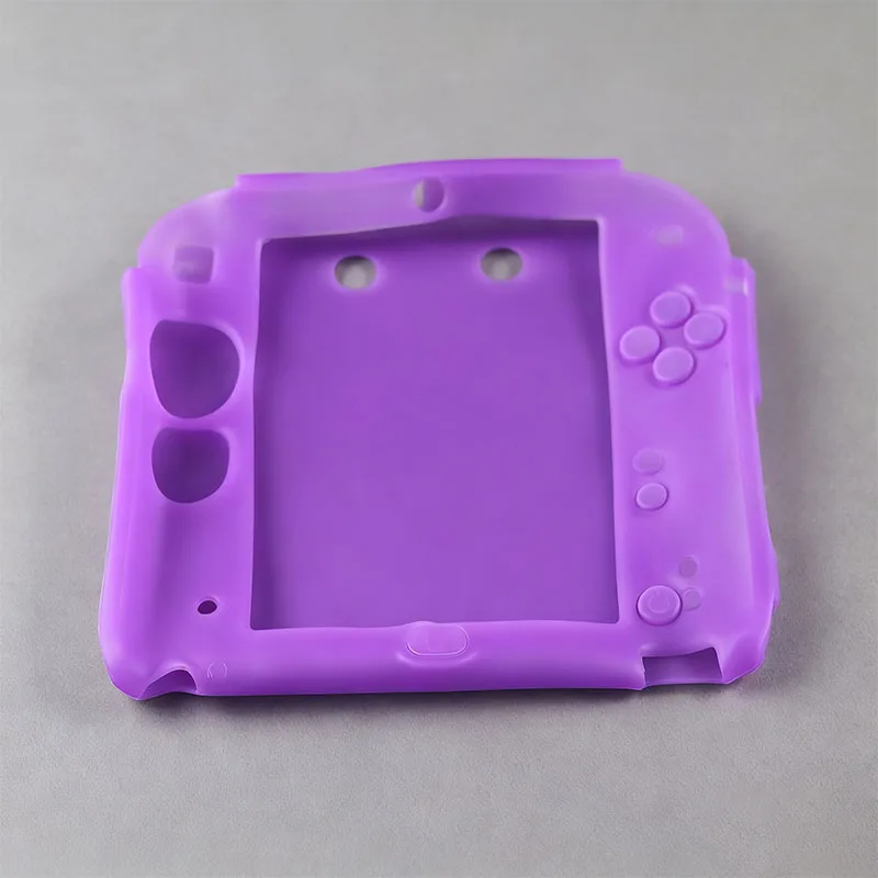 Funda protectora de silicona suave para juegos de Nintendo 2DS, accesorios, piel de Gel de goma a prueba de golpes y polvo, 1 ud. - imagen 3
