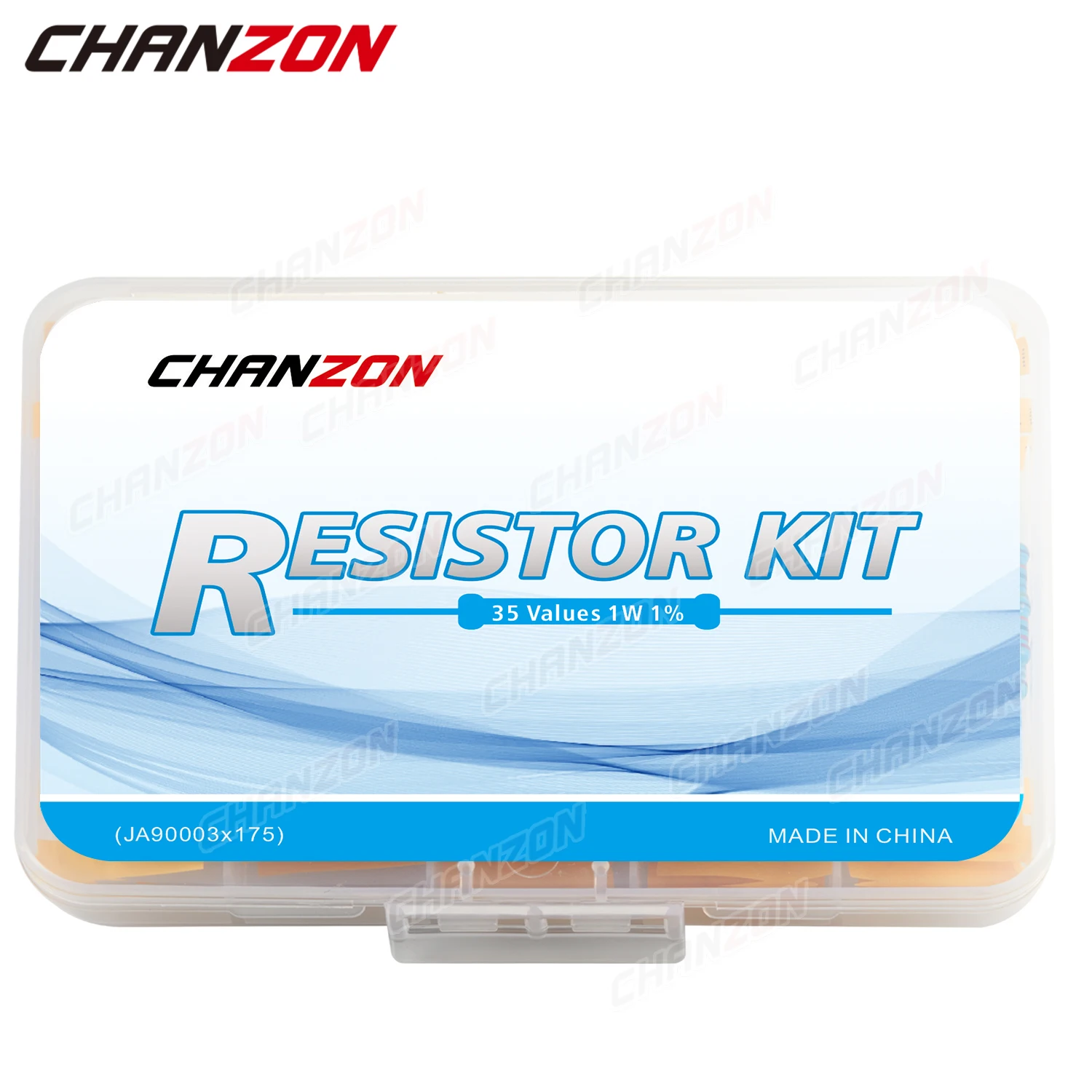 175 unids/pack 35 valores 1W 1% Kit de resistencias de película metálica de alta precisión 10 100 470 4,7 K 10K Ohm 1 W vatio conjunto surtido de resistencias - imagen 5