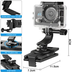 Soporte Camola Adventure – Clip POV Hombro para GoPro y Cámara