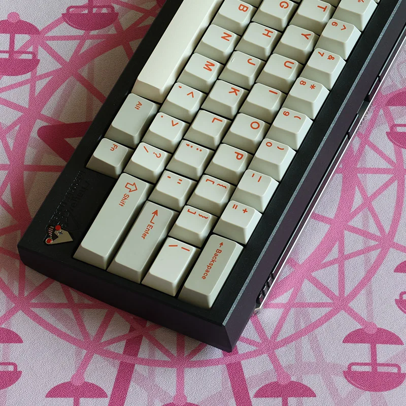 Juego de teclas con tema naranja clásico, perfil de cereza PBT, teclas originales personalizadas hechas a mano para teclado mecánico, accesorios de regalo - imagen 2