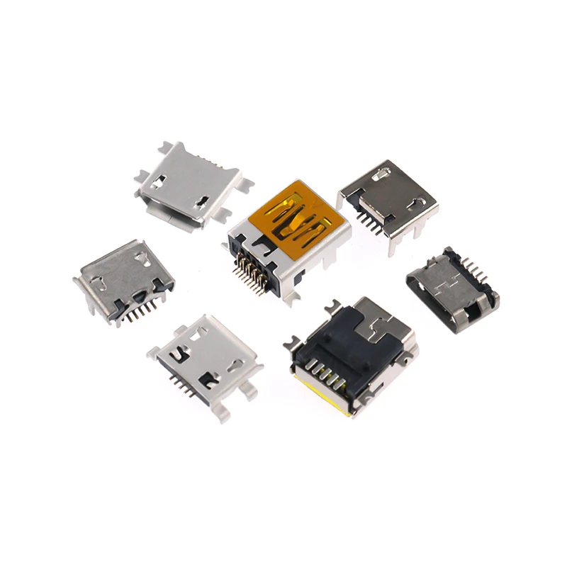 Mini parche Trapezoidal para teléfono móvil, conector hembra Micro USB, 10 piezas, interfaz Android, tipo T, múltiples opciones disponibles - imagen 5