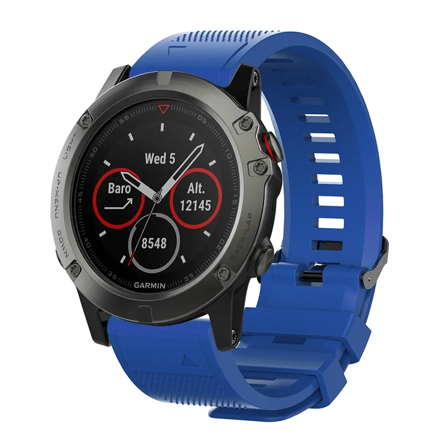 Correa de reloj de 20 22 26mm para Garmin Fenix 8 43mm 47mm 51mm E 7S 7 7X 6S 6 6X Pro 5S 5 5X Enduro 3 2 pulsera de silicona QuickFit - imagen 2