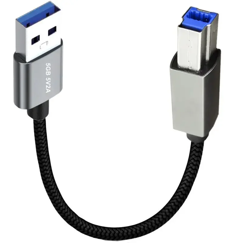 Cable de datos de impresora USB3.0 de alta velocidad A macho a B macho AM/BM puerto cuadrado caja de disco duro móvil Cable de conexión de datos - imagen 2
