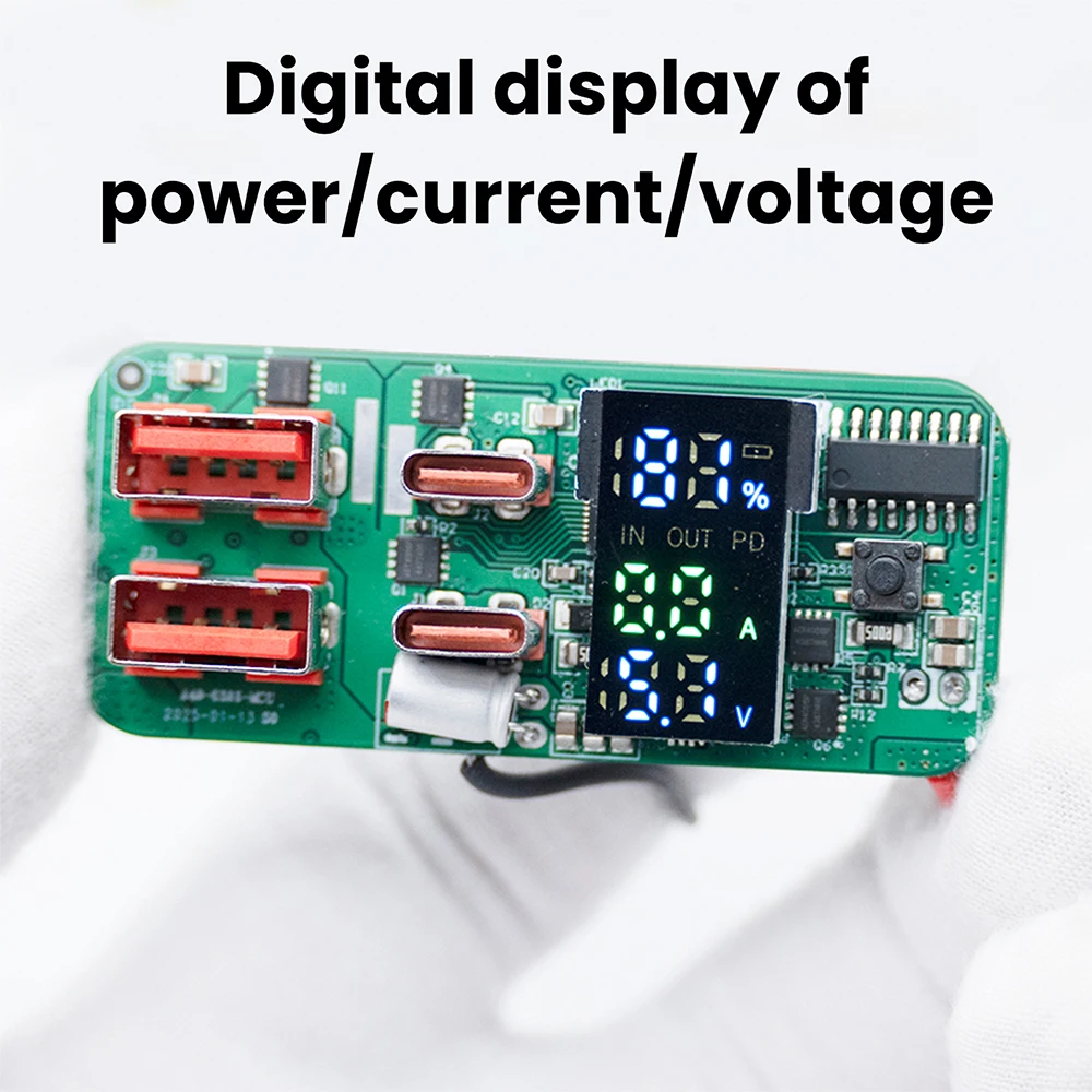 Módulo de energía móvil de carga rápida bidireccional de 45W tipo C USB PD QC cargador rápido placa de circuito DIY para batería de litio ternaria - imagen 5