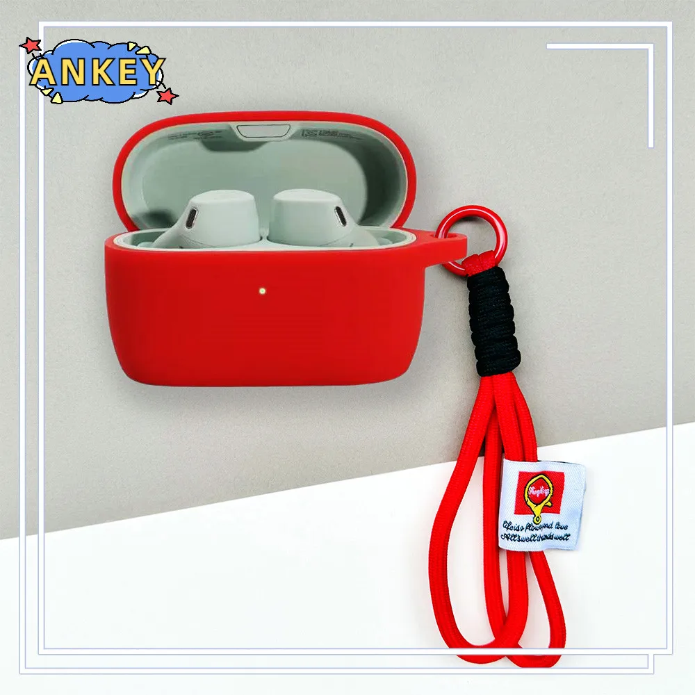 Funda para Jabra Elite 4 Active, Elite 3, Elite 2, cordón protector de nailon, cubierta suave, funda de conchas, accesorios de correa de cuerda de mano - imagen 4