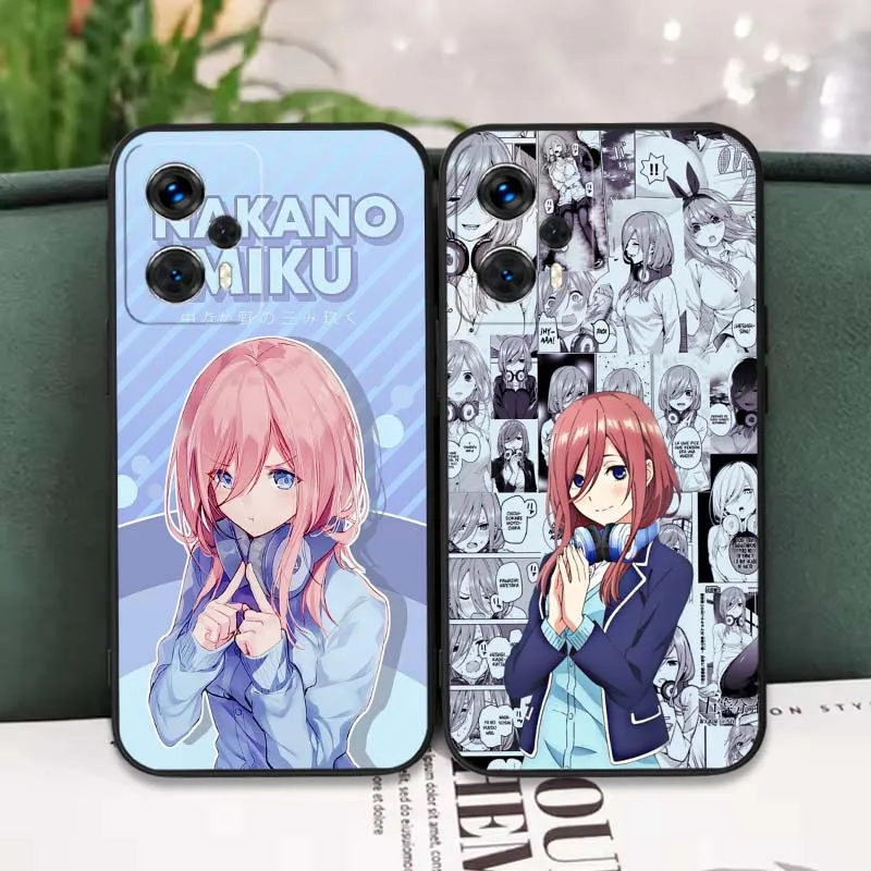 Miku Nakano Anime cubierta para Motorola G86 G85 G84 G75 G73 G72 G56 G55 G54 G41 G35 G34 G31 G23 G15 G13 G05 G04 funda de teléfono - imagen 2