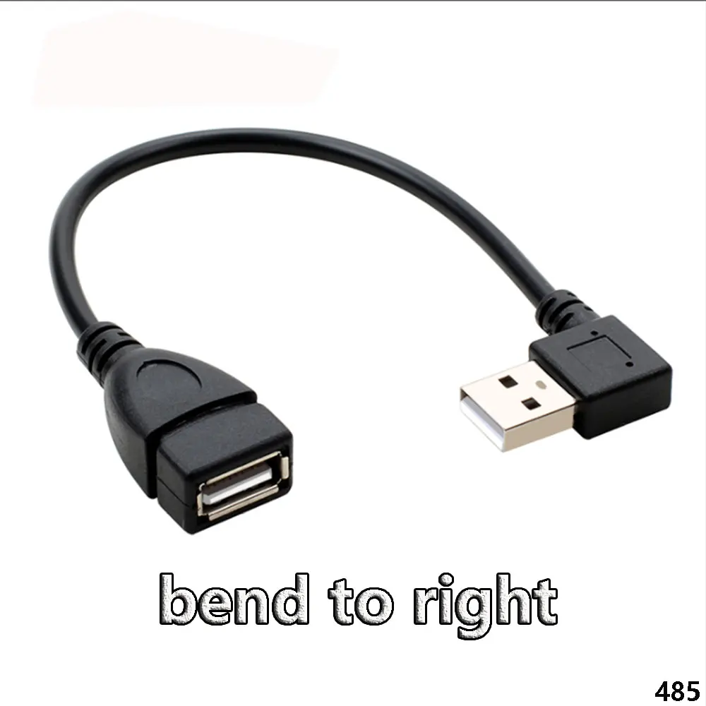 1 Uds. Línea adaptadora USB arriba, abajo, izquierdo y derecho, codos USB 2,0 macho a hembra, línea de conexión de extensión - imagen 5