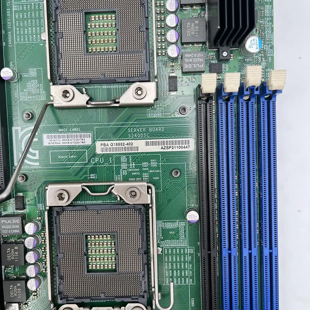 S2400SC para placa base de servidor Intel LGA1356 compatible con CPU serie E5 2400 - imagen 2