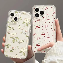 Funda OPPO Reno 13F, 12F y 11F con lazo y cerezas