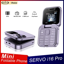 SERVO Teléfono Móvil Plegable Dual SIM Radio FM USB‑C