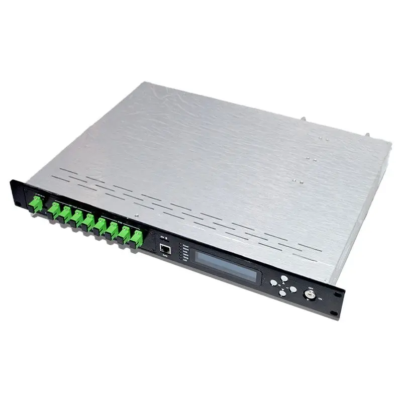 Amplificador óptico FTTH CATV 8 puertos EYDFA 1550nm SC/APC16 ~ 24dBm con equipo de transmisión de red de doble potencia WDM al mejor precio - imagen 3