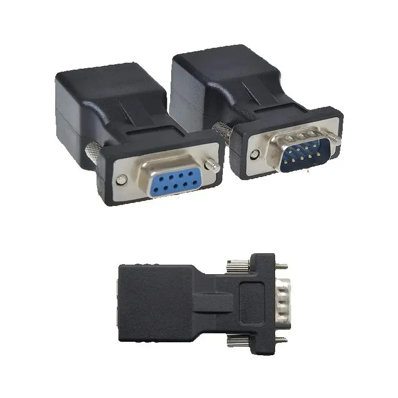 Adaptador RS232 DB9 a RJ45 - Conversor COM a LAN Macho/Hembra - imagen 5