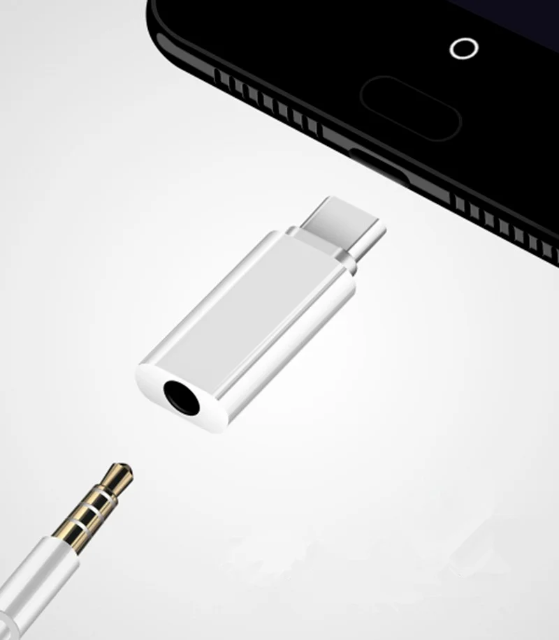 Cable adaptador de Audio para auriculares, convertidor tipo C a Jack de 3,5mm, tipo USB C a 3,5 Mm, Cable auxiliar para auriculares para Huawei P20, 2 uds. - imagen 3