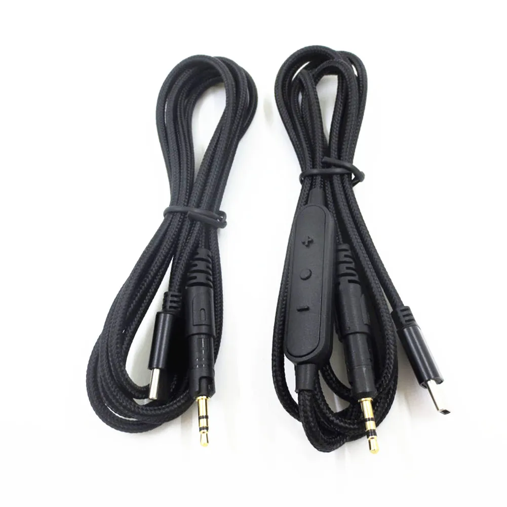 Cable de Audio con/sin Control de volumen tipo C/USB C para auriculares, Conector de 2,5mm, 1,5 M, para Audio-Technica M40X, M50X, M60X, M70X